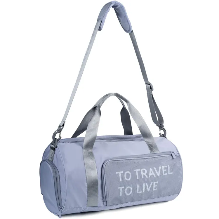 Bolsa de Ginástica para Esportes, Bolsa de Viagem com Compartimento para Calçados e Bolso para Roupas Molhadas