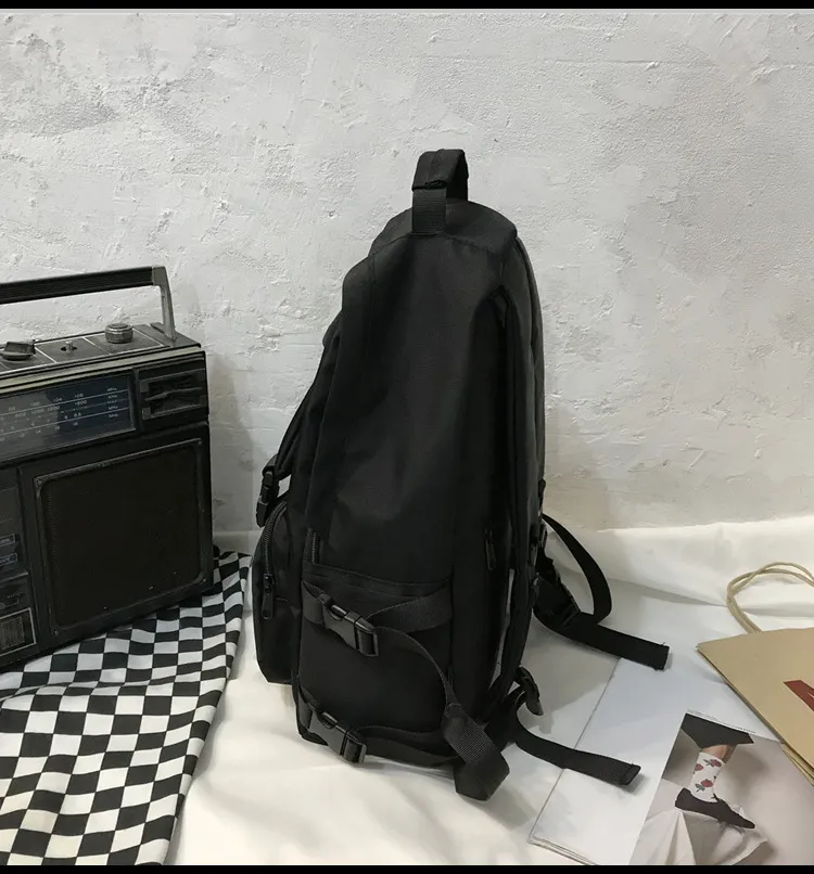 Mochila Escolar de Lona Personalizável para Estudantes com Grande Capacidade