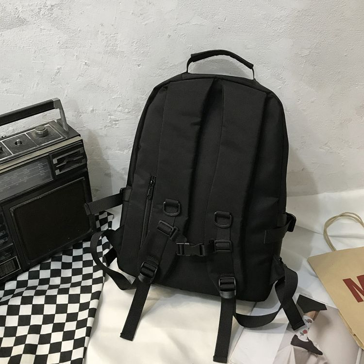 Mochila Escolar de Lona Personalizável para Estudantes com Grande Capacidade