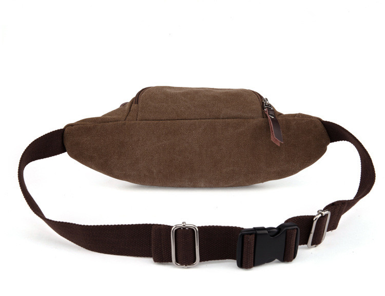 Bolsa de Cintura Vintage de Lona para Homens e Mulheres