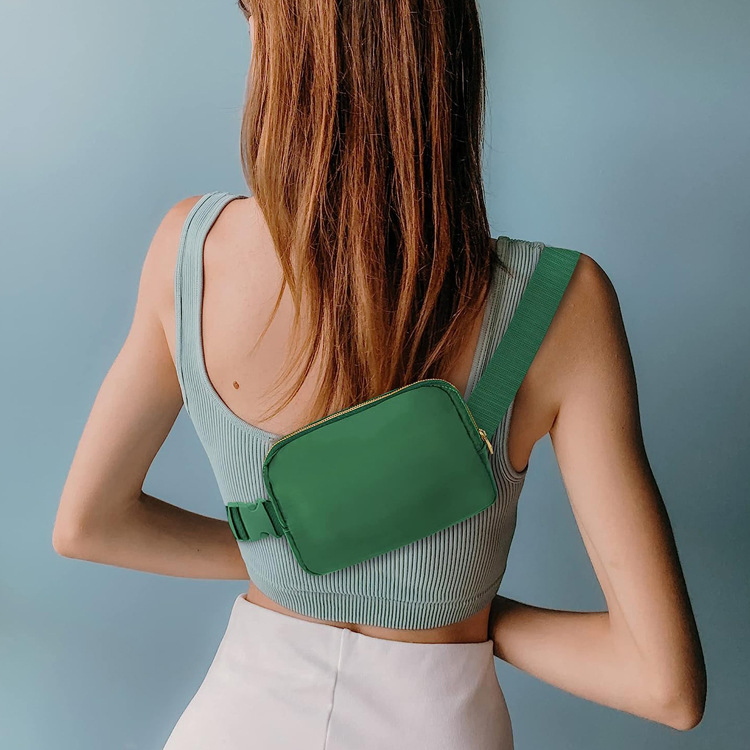 Bolsas de cintura transversais, pequenas bolsas de cintura para mulheres e homens, à prova d'água
