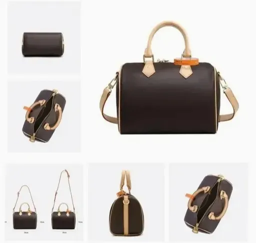 Bolsa Bucket Mini de Estampa de Leopardo para Mulheres