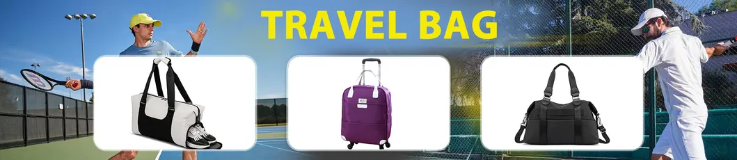 Bolsa de Viagem Preta para Esportes com Compartimentos para Sapatos para Viajar