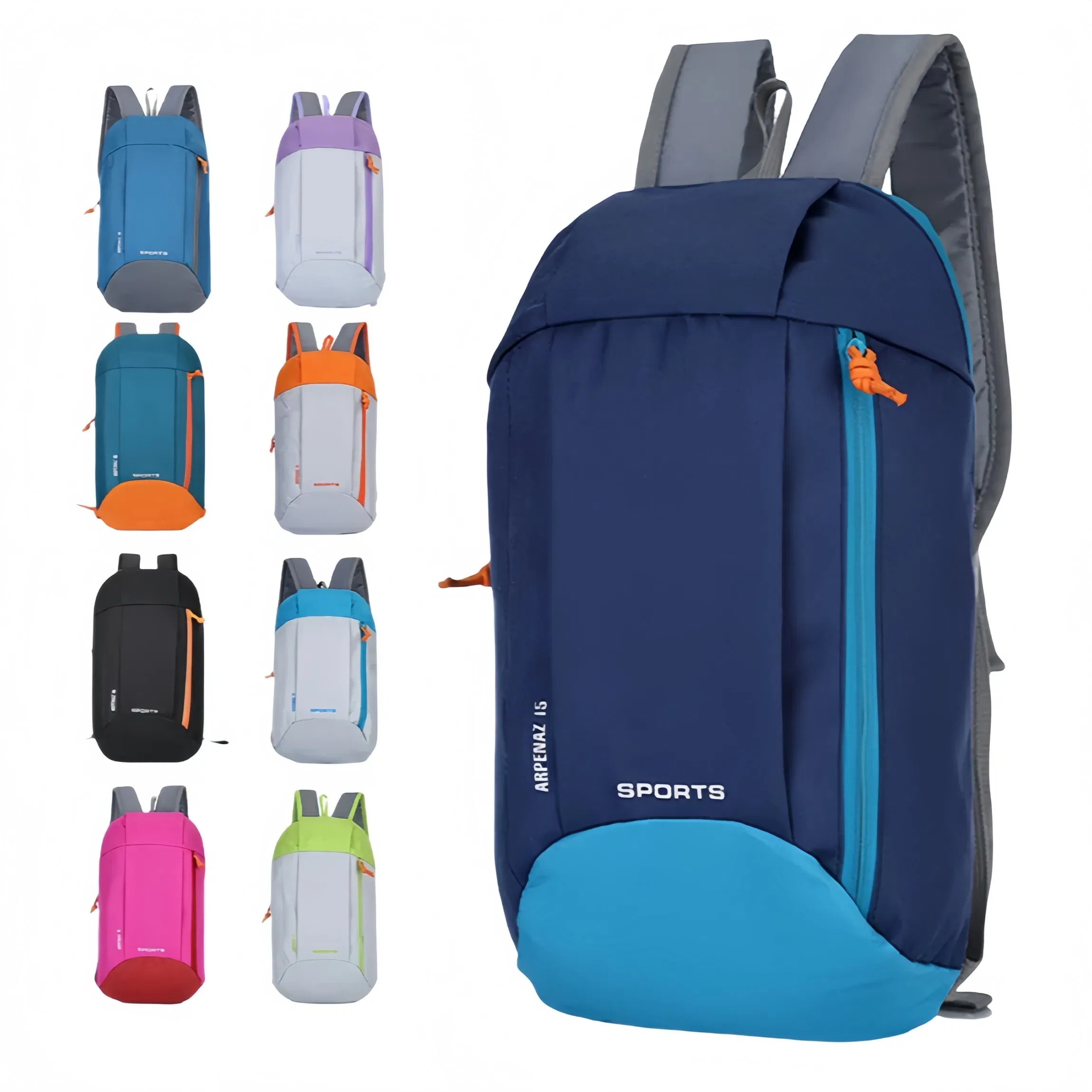 Mochila escolar de alta qualidade, bolsa de viagem para estudantes, feita de poliéster, nylon, algodão e lona, venda por atacado
