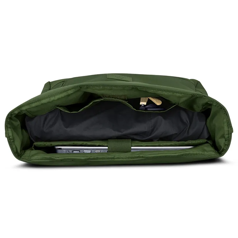 Mochila de Viagem ao Ar Livre Personalizada com Logo Impermeável RPET Rolltop Antifurto para Laptop