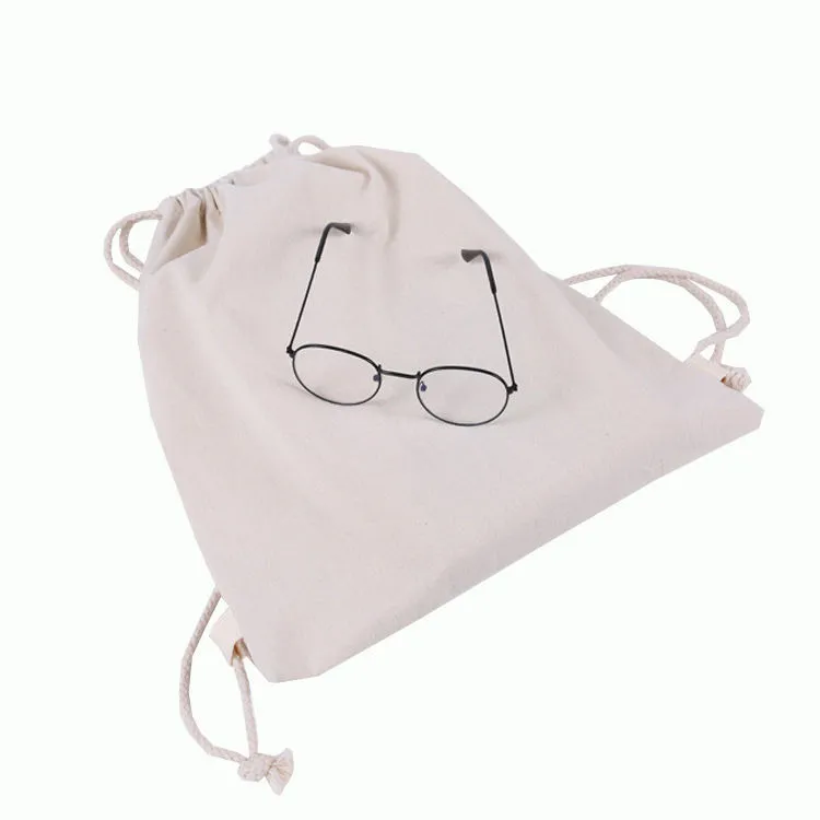 Mochila de viagem estilosa com alça de corda personalizada de alta qualidade, mochila de algodão com cordão