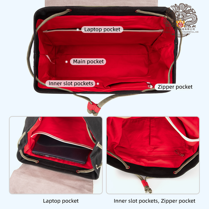 Mochilas de Lona de Alta Qualidade para Laptop, Mochila Escolar para Estudantes Universitários, Bolsas de Viagem Unissex