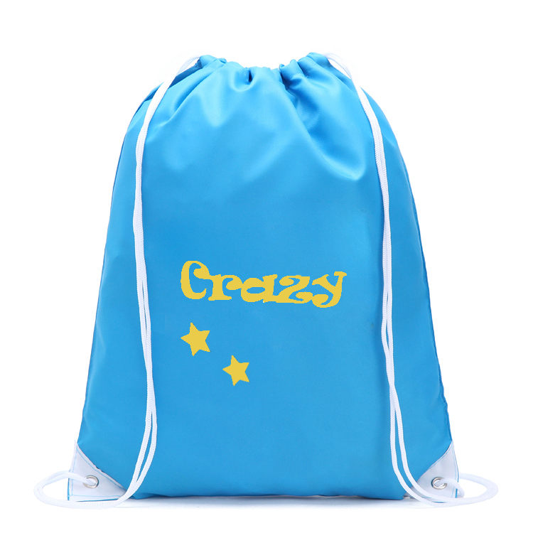 Mochila de cordão personalizada com logo em RPET, bolsa de compras e ginástica em poliéster reciclado