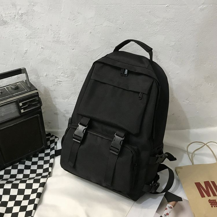 Mochila Escolar de Lona Personalizável para Estudantes com Grande Capacidade