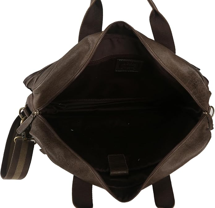 Mala de Couro para Laptop, Bolsa Mensageiro para Homens e Mulheres, Melhor Bolsa de Escritório