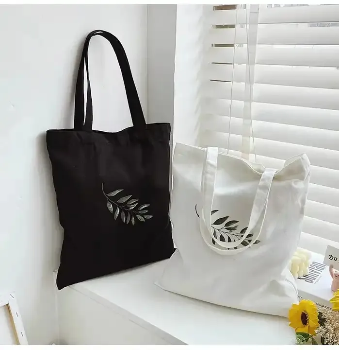 Tote bag de algodão orgânico reutilizável