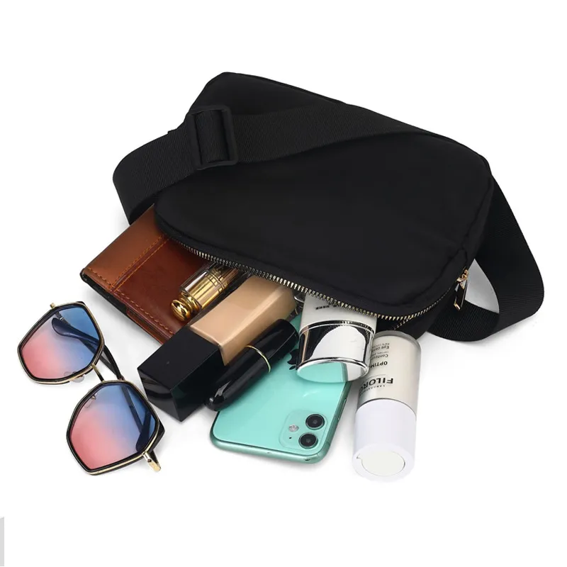 Bolsas de cintura transversais, pequenas bolsas de cintura para mulheres e homens
