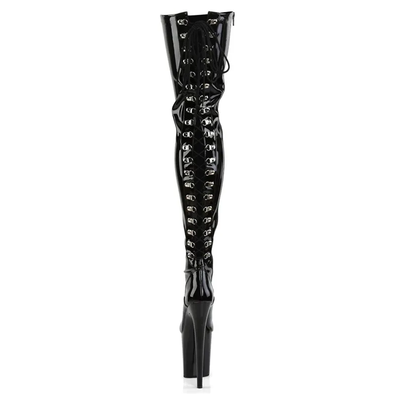 Botas de Mulheres até o Joelho para Festa Noturna no Clube Zebra