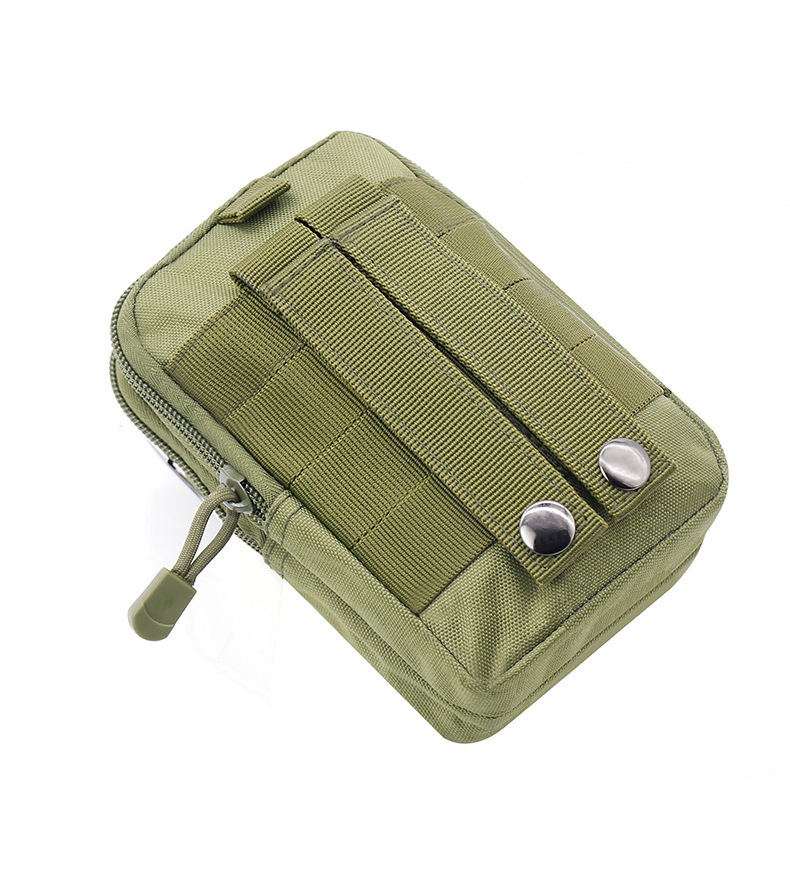 Bolsa Suspensa Multifuncional Molle para Esportes ao Ar Livre, 6-Inch Bolsa para Telefone Móvel, Acessório de Armazenamento para Ciclismo, Bolsa Tática para Cintura, Resistente ao Uso