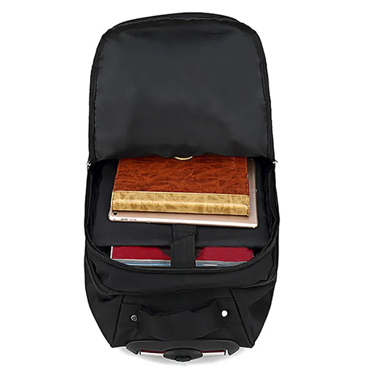 Mochila executiva para negócios com rodas para viagem ao ar livre