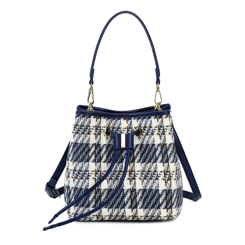Fabricante de bolsas auditado BSCI na China, fábrica OEM ODM, bolsa de balde para mulheres em tecido, bolsa de ombro feminina, bolsa feminina, fornecedor auditado Rcs