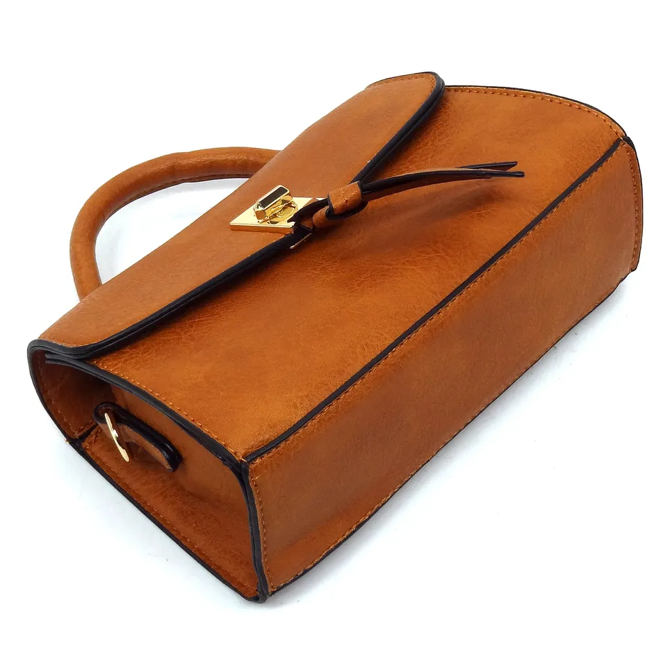 Bolsa Transversal com Fecho Estiloso para Mulheres Modernas
