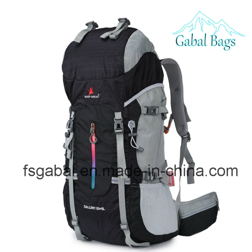 Mochila de Nylon Impermeável para Atividades ao Ar Livre, Caminhadas, Viagens, Trekking e Esportes