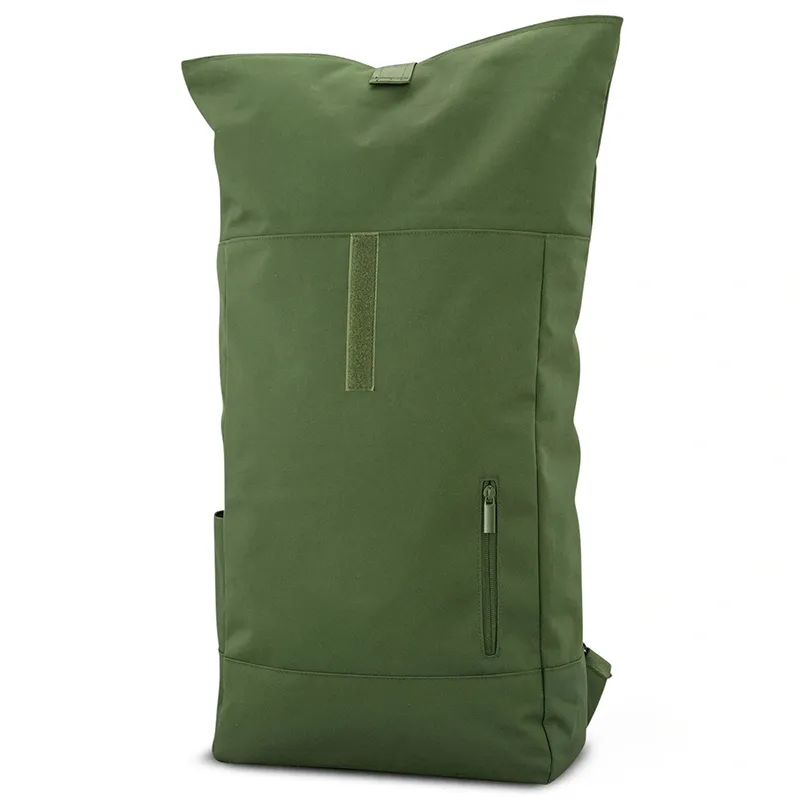 Mochila de Viagem ao Ar Livre Personalizada com Logo Impermeável RPET Rolltop Antifurto para Laptop