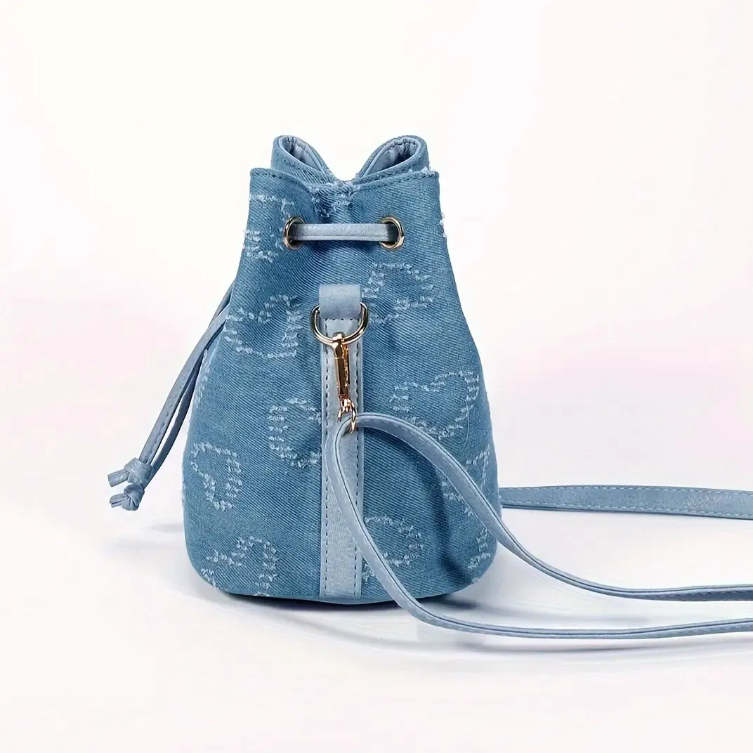Wx2796 Bolsa Balde para Meninas, Mochila de Ombro Única, Bolsa Balde para Senhoras