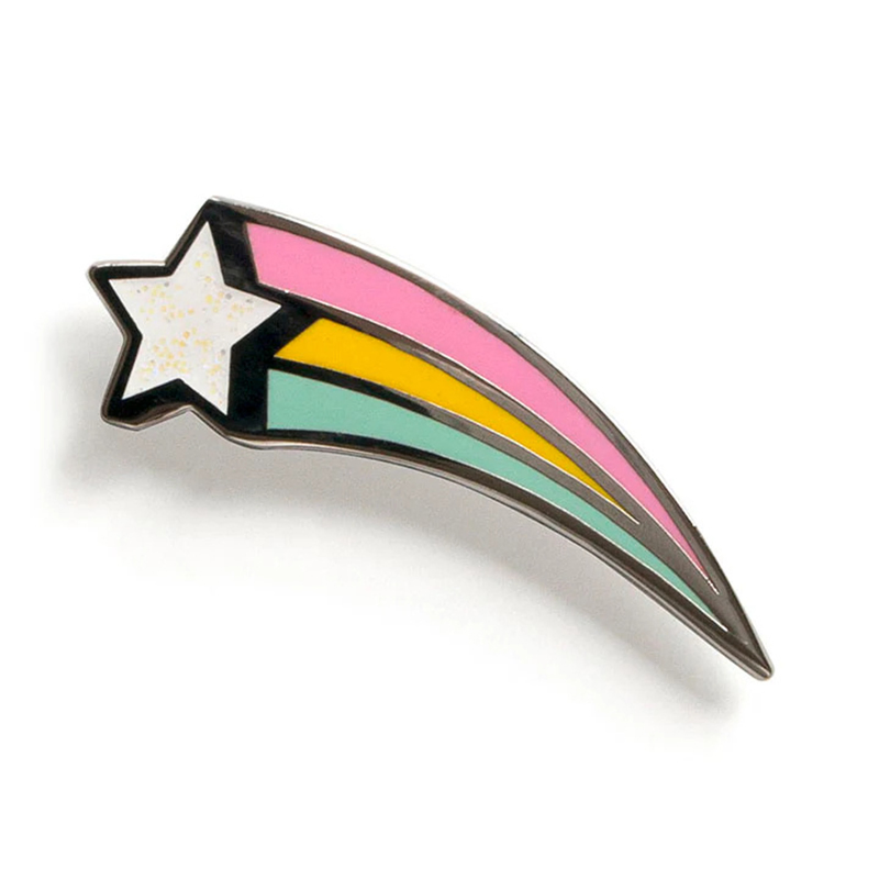 Distintivo de esmalte duro de anime japonês personalizado por atacado, estrelas, lua, noite, pins de lapela