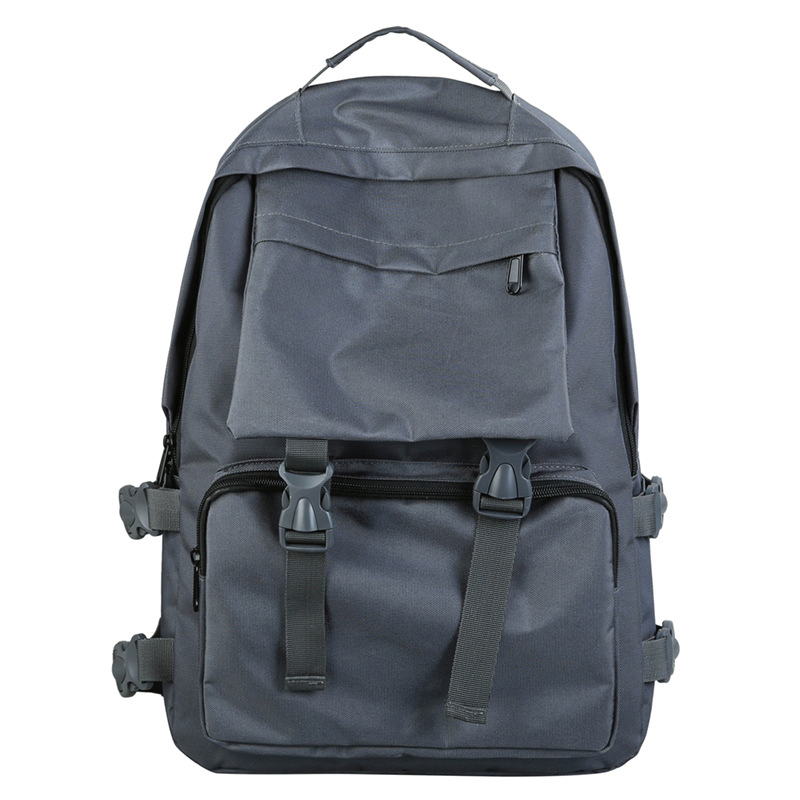 Mochila Escolar de Lona Personalizável para Estudantes com Grande Capacidade