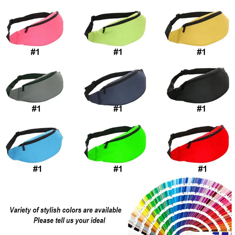 Bolsa de nylon impermeável personalizada com logotipo bordado, bolsa de crossbody esportiva, cinto de peito, cintura, bolsa de cintura