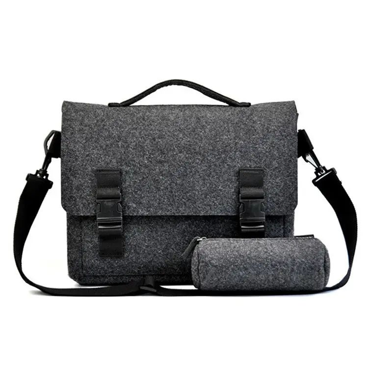 Bolsa de Couro Respirável para Laptop Xianghui Fashion Personalizada para Negócios Masculinos