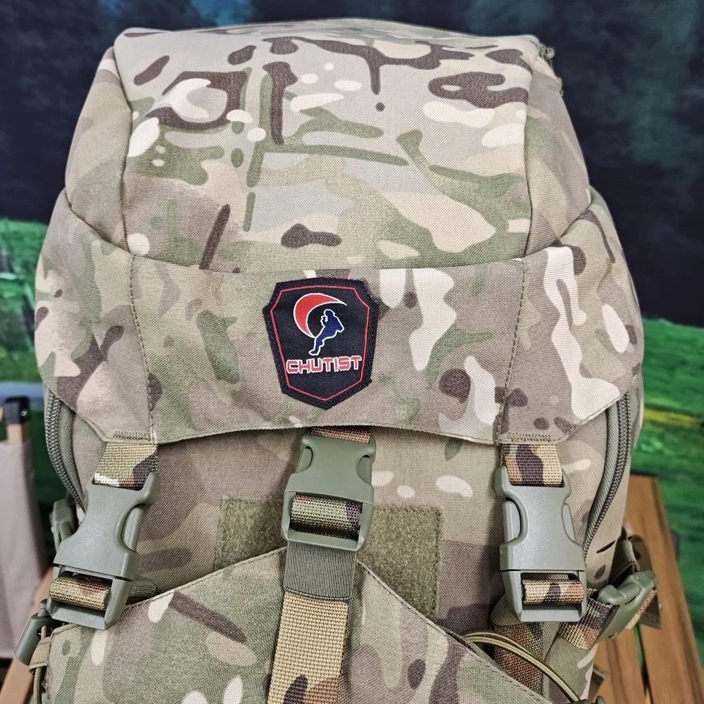 Mochila Tática Modular Hhb-240010 Impermeável em Lona Camuflada para Exploração e Expedições