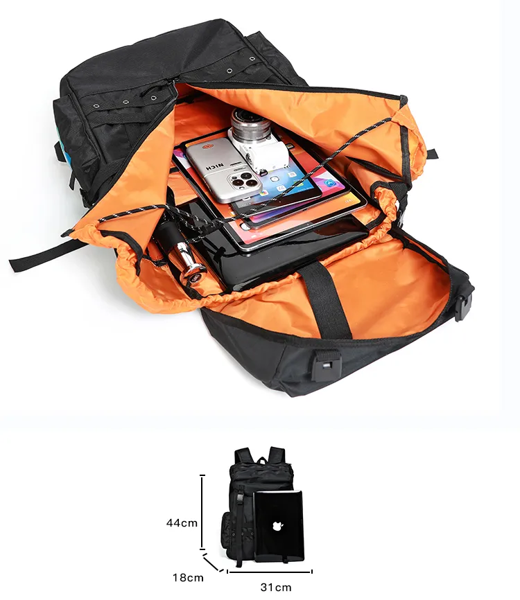SA102 Modelo usando a mochila