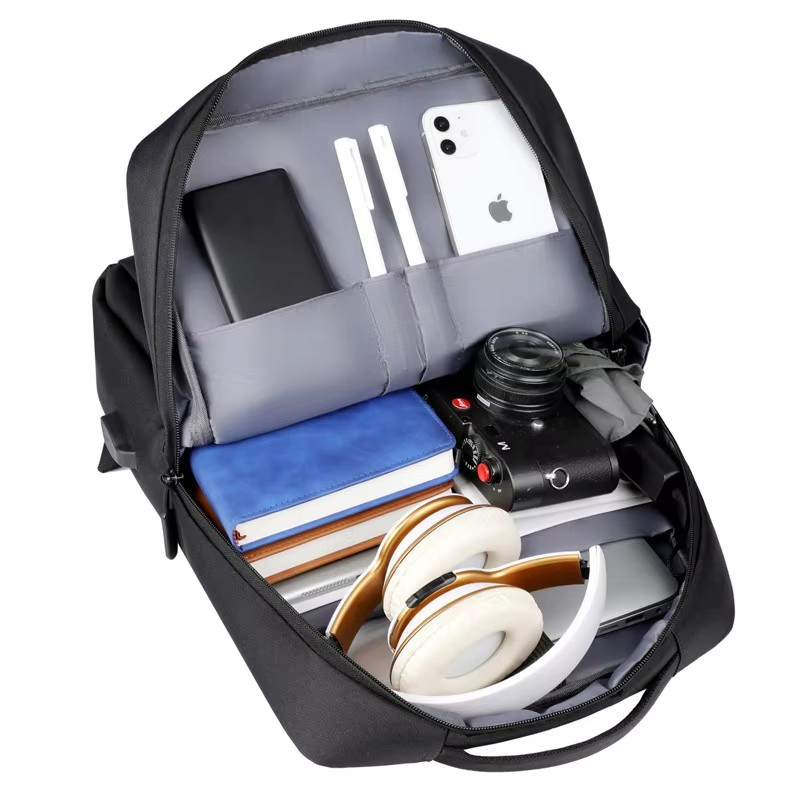 Mochila Empresarial Durável com Padrão Geométrico e Logotipo Personalizado para Presentes Corporativos