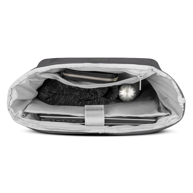 Mochila de Viagem ao Ar Livre Personalizada com Logo Impermeável RPET Rolltop Antifurto para Laptop