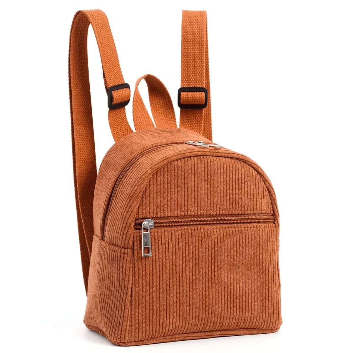 Mochila Mini de Corduroy Trendy para Mulheres e Adolescentes Estilosas