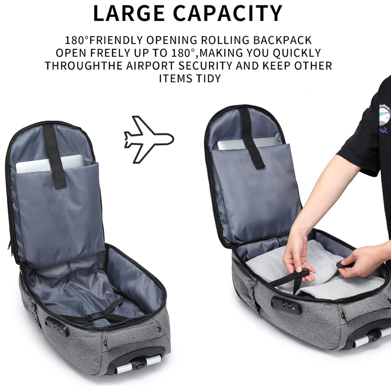 17 Mala de Rodas para Viagem Mochilas para Laptop com Rodas
