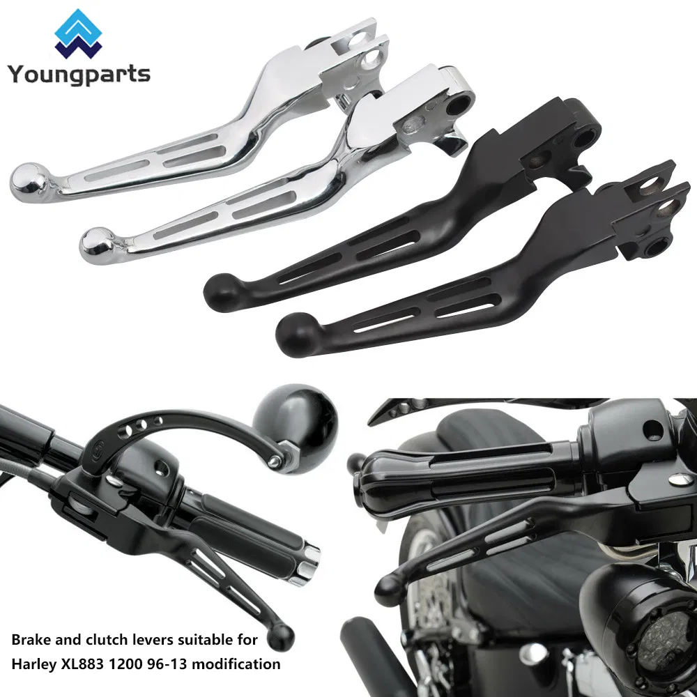 Manetes de Freio e Embreagem para Motocicleta Lado Direito e Esquerdo para Harley Softail Dyna Street Bob Road Glide Sportster XL Street Glide