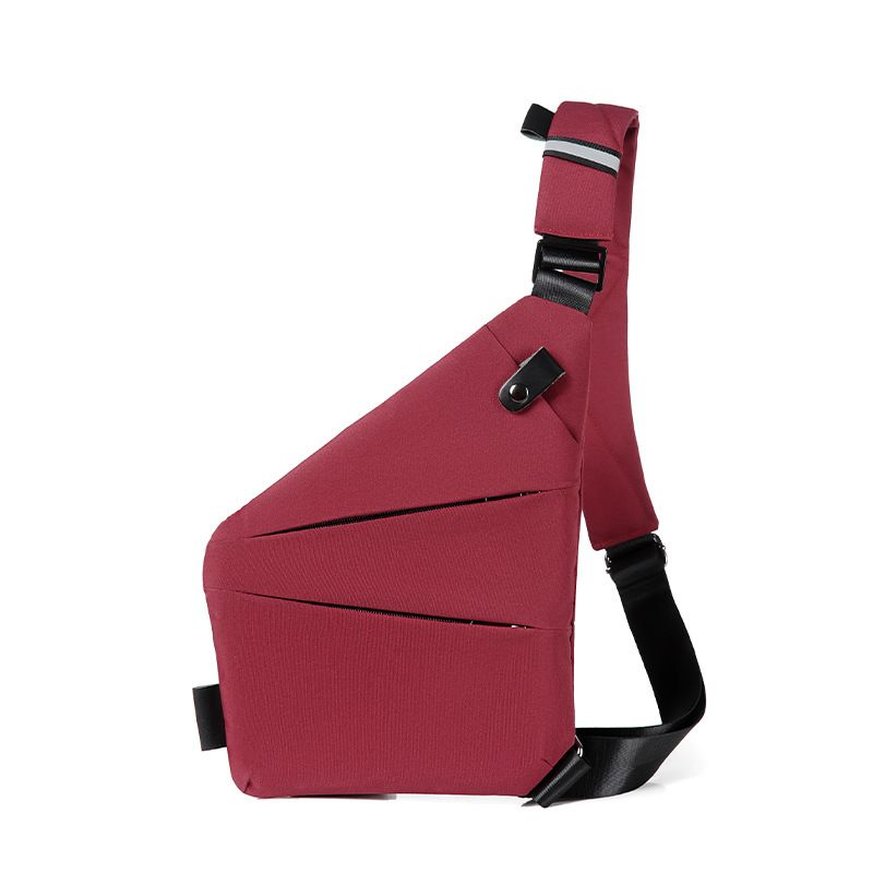 Nova Bolsa de Arma Digital para Homens em Lona, Bolsa de Peito, Bolsa Crossbody Esportiva, Bolsa de Cintura Multifuncional, Bolsa Antifurto de Um Ombro Ajustada