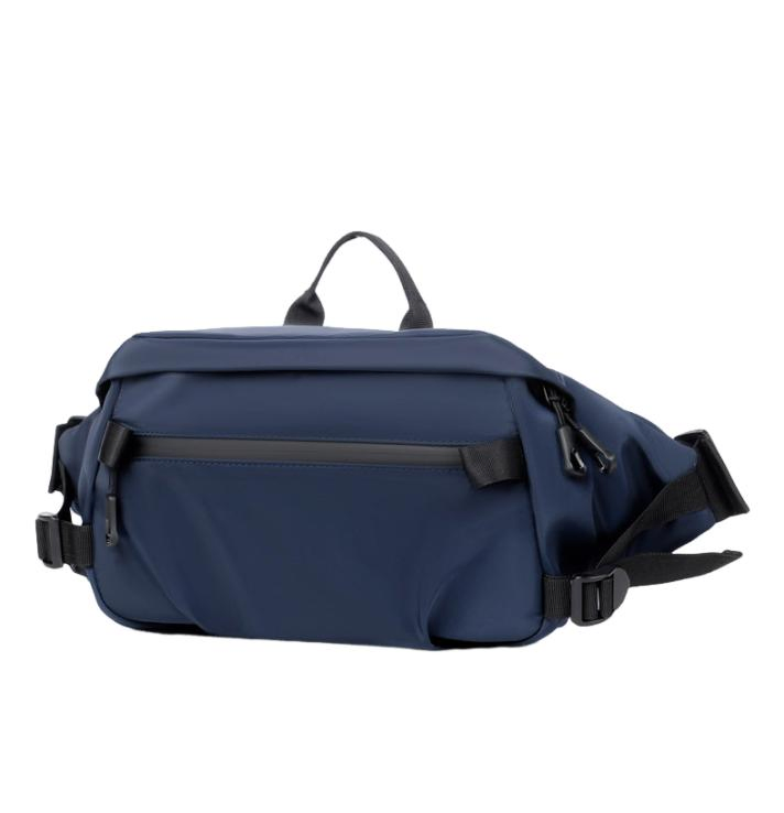 Bolsa Crossbody Resistente à Água, Bolsa de Cintura com Múltiplos Bolsos e Alça Ajustável