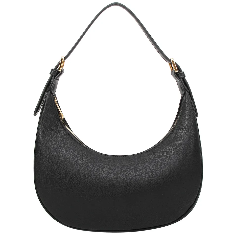 Bolsas de Mão Femininas Bolsa Meia Lua com Alça de Ombro Ajustável Bolsa de Ombro Fashion Hobo