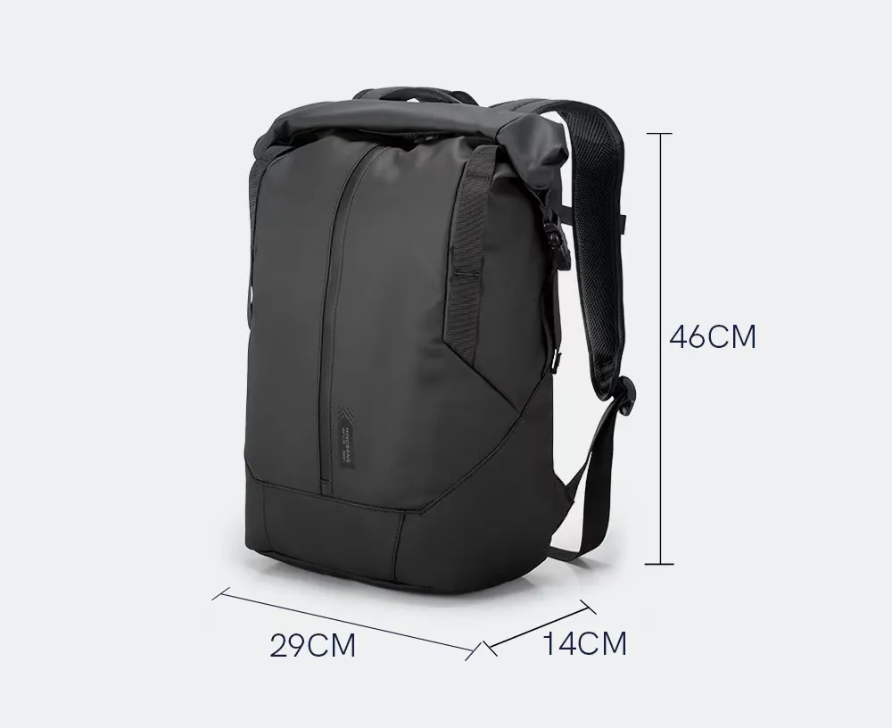Mochila de Negócios Impermeável de Alta Qualidade para Viagens com Porta de Carregamento USB para Profissionais