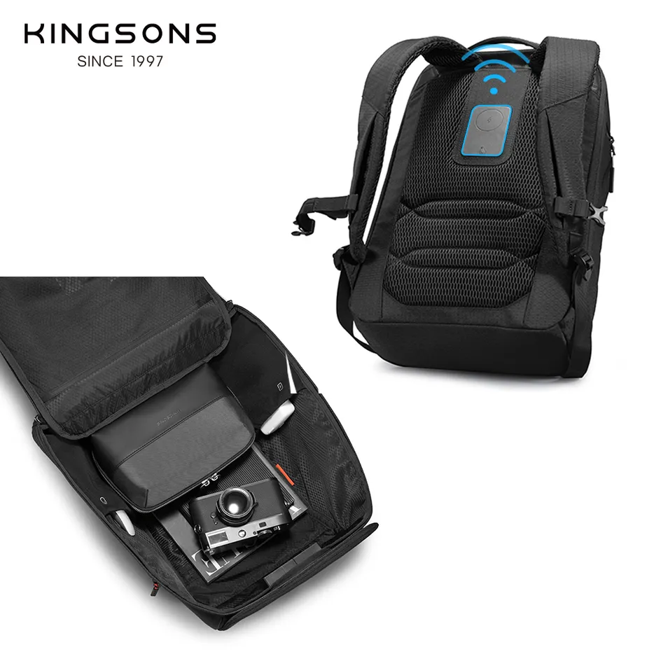 Mochila de Viagem Antifurto para Laptop com Rastreamento Apple Find My Mochila de Negócios