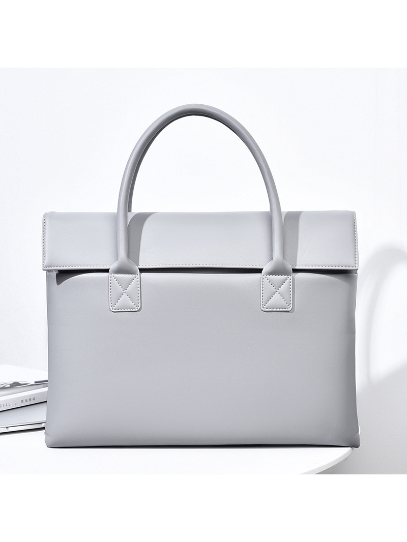 Bolsa de Tablet e Laptop em PU para Mulheres e Homens, Bolsa de Computador em Couro