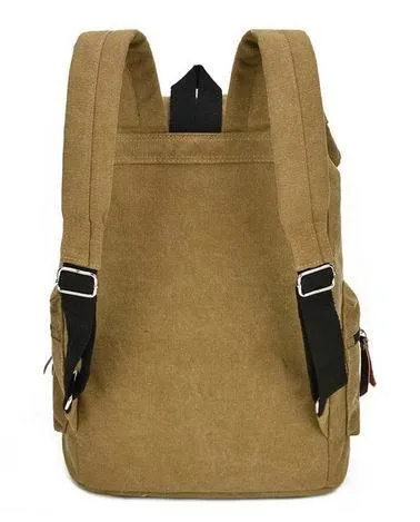 Mochila de Lona Lavada de Alta Densidade para Lazer para Estudantes