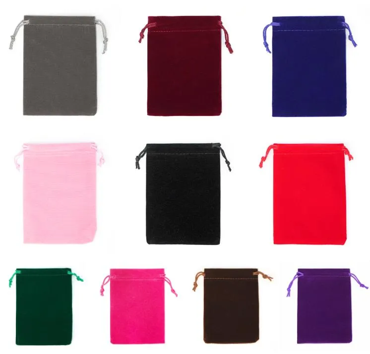Bolsas de Veludo Mini com Cordão Personalizadas para Joias, Sacos de Tecido de Veludo para Presentes