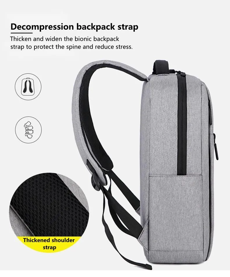 Mochila para laptop moderna, grande capacidade, multifuncional, estilosa, durável e leve para homens