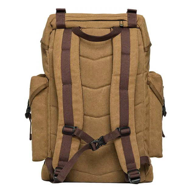 Nova Mochila Casual Estilosa Grande - Capacidade Retro Bolsa de Lona