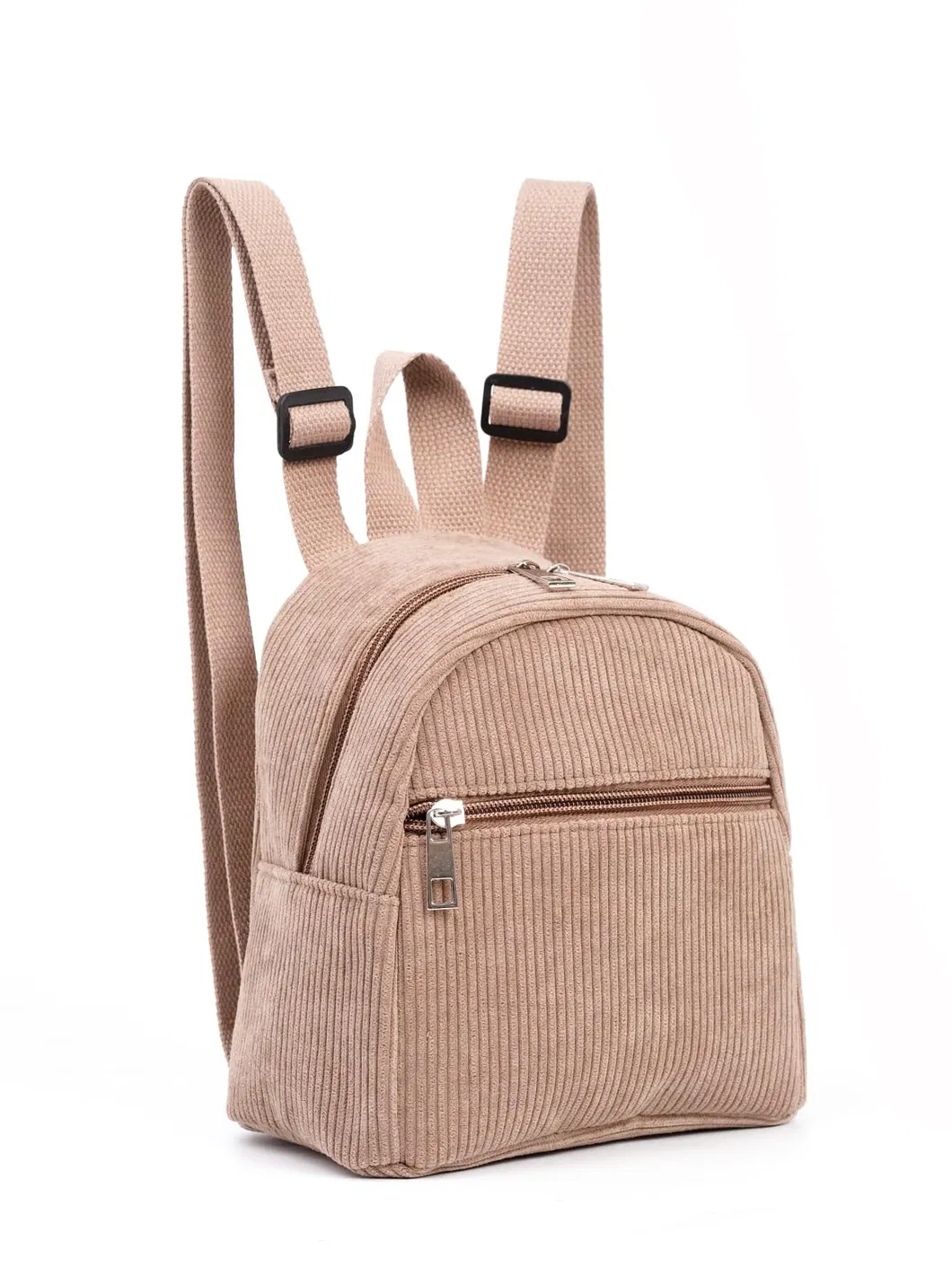 Mochila Mini de Corduroy Trendy para Mulheres e Adolescentes Estilosas