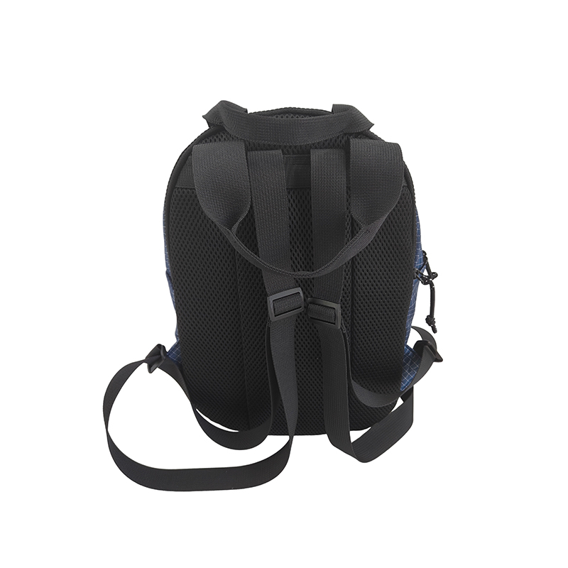 Mochila Mini em Estampa Xadrez Azul Marinho para Meninos, Mochila Diária para Pré-escola e Jardim de Infância