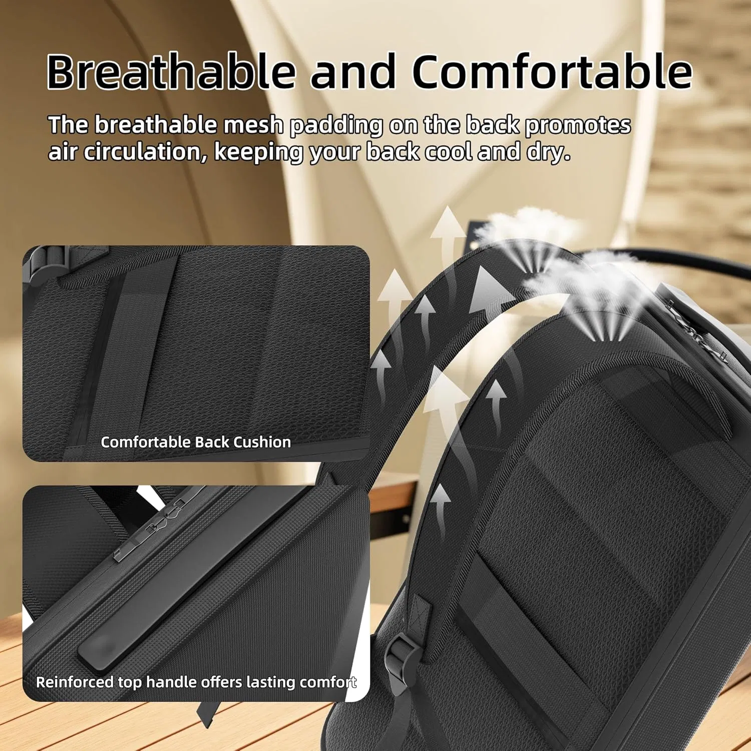 Mochila para Laptop à Prova d'Água Mini Starlink com Cabos, Mochila de Viagem com Suporte e Antifurto