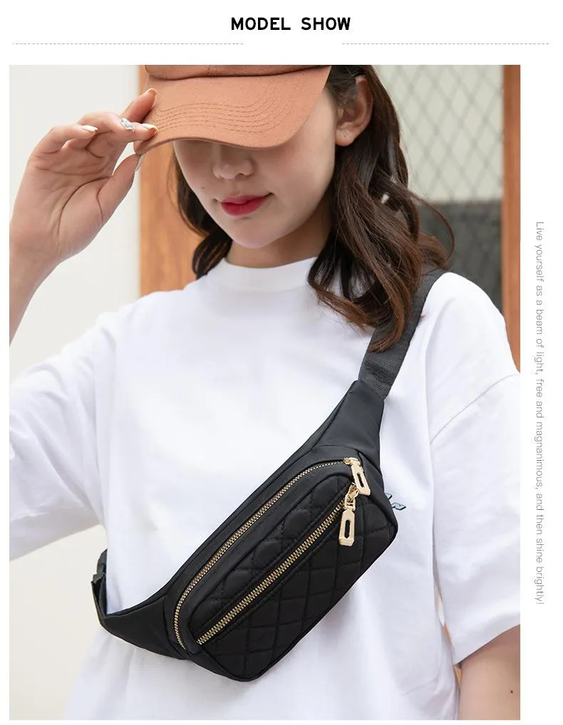 Bolsa de Cintura Fanny Pack para Celular, Bolsa de Peito para Mulheres, Bolsa Esportiva de Cintura