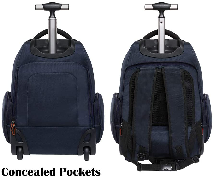 Mochila com Rodas Personalizada 19 Polegadas para Negócios e Viagens com Laptop